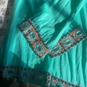 Milly designer wearable art size 4 small cover up unique mirrors sparkle